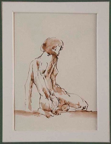 "The Lost" Line & Wash. 14x19cm